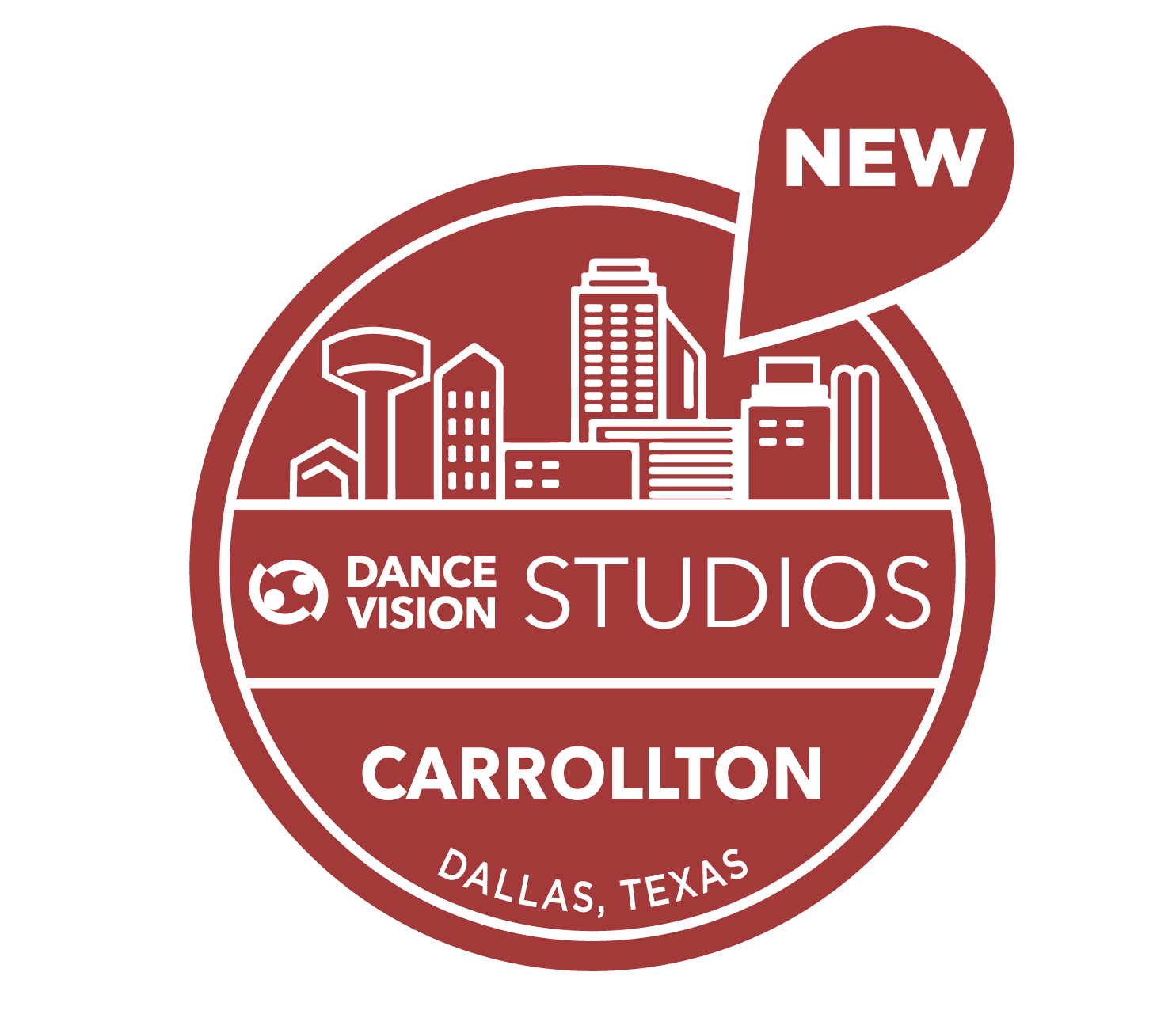 Birdseye view of the Carrollton Cityscape